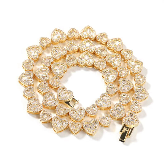 Crushed Ice Heart Bracelet