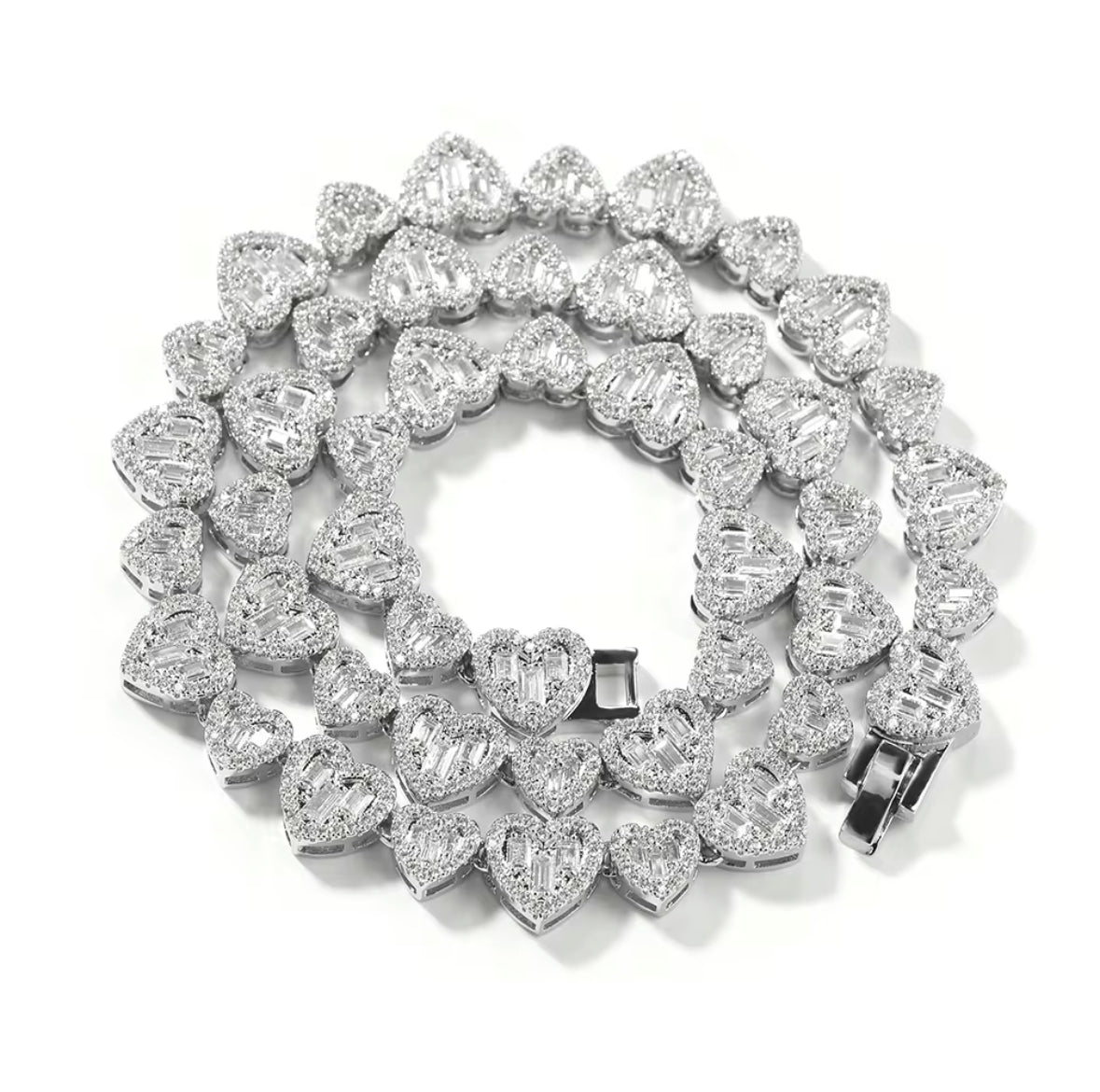 Crushed Ice Heart Bracelet